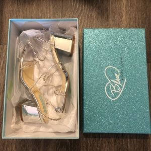 Betsey Johnson Blue Wedding Heels